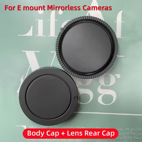 Camera Body Cap Lens Mount Cap for Sony E Mount NEX-3 NEX-5 NEX-6 NEX-7 ZV-E10 A6300 A6400 A6500 A66