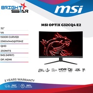 MSI 31.5" OPTIX G32CQ4 E2 QHD 170HZ CURVED GAMING MONITOR