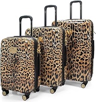 Leopard 3 Piece Expandable Luggage Set, Leopard, 3 Piece Set, Leopard Hardside Expandable Luggage With Spinner Wheels