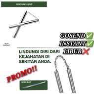 Nunchaku bar double stick martial arts stick karate silat taekwondo stainless wannafit