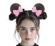 กิ๊บติดผม กิ๊บหนีบผมเด็ก กิ๊บเด็กเล็ก มิ๊กกี้เม้าส์ หูมิกกี้เม้าส์ หูมินนี่เม้าส์ กิ๊บ โบว์แดง Red dot polka bows Mickey Minnie Mice mouse ears clip ponytail kids hair