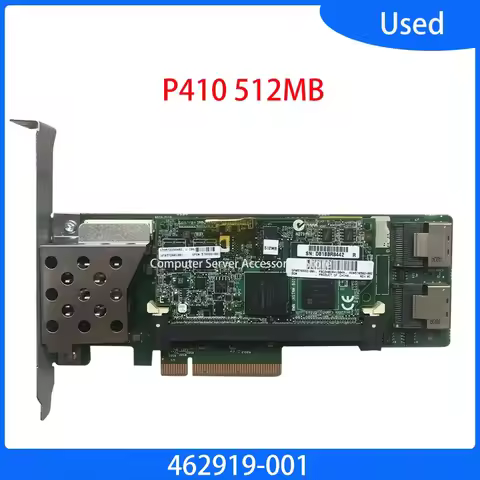 P410 512MB Controller Raid 462919-001 Smart Array SAS SATA RAID Controller Card FBWC 578882-001 PCI 