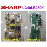 SHARP LED TV LC40LE280X 40LE280X Power Board QPWBFG710WJN1 Main Board QPWBNG706WJN2