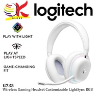 LOGITECH G735 WIRELESS GAMING HEADSET WITH LIGHTSPEED / BLUETOOTH / CUSTOMIZABLE LIGHTSYNC RGB LIGHT