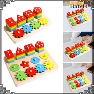 [Hatel] Wooden Sorting Stacking Toy Sturdy Learning Toy for 1 2 3 Year Old Toddlers