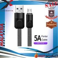 💢NEW ARRIVAL💢 5A Nylon Fast Wire Charger Cable For Micro Usb Android (Kabel Wayar Cas)