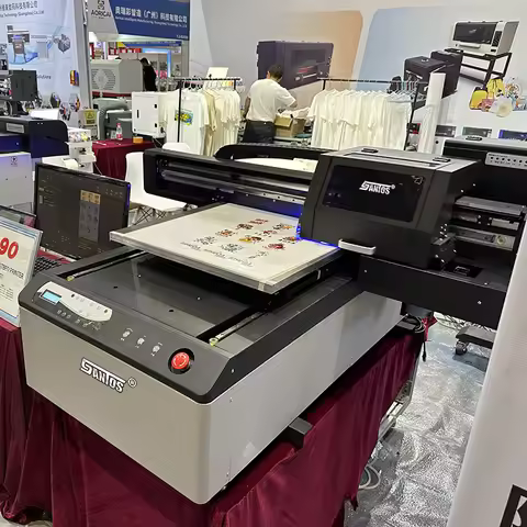 6090 UV flatbed printer for Acrylic Mwatl Material sticker printer machine