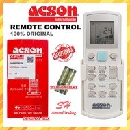 ACSON Aircond Remote Control Original 100% (FREE Battery) Original from ACSON