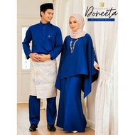 Baju Raya sedondon suami isteri😍 doneeta kaftan Dan farran baju melayu