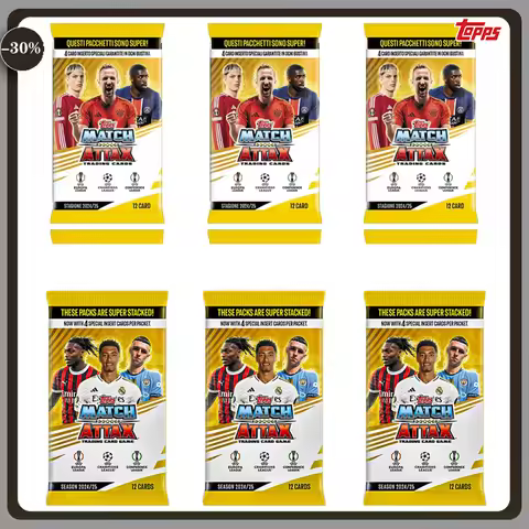 Topps Match Attax Champions League 2024/25 Sport Trading Card Display Starter Booster Pack Soccer ba