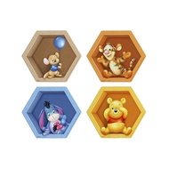 Disney Pintoo Character Collection Winnie The Pooh - 56 Pieces Wall Tile Puzzle For Home &amp; Living 小熊维尼系列六角壁砖拼图