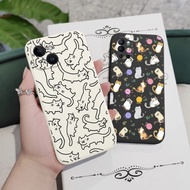 Line Cat Park Phone Case for OPPO Reno 12F 2Z 2F 2 5 6 7 8 Lite 5Z 6Z 7Z 8Z 8T Shockproof Soft Silic