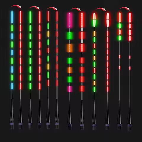 4PCS DIY Drift Tail Fishing Floats Smart IC Gravity Sensor Color Change High Brightness LED Luminous