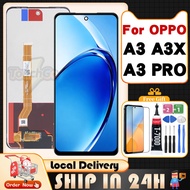 For OPPO A3 A3X A3 Pro LCD Screen + Tempered Glass + Glue + Tools