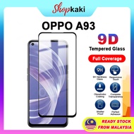 Shopkaki Oppo A93 5G Tempered Glass Full Glass Screen Protector Pelindung Skrin Kaca Tempered Penuh