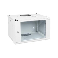 Tecmojo 6U Wall Mount Rack Network Cabinet for 19" IT Equipment,with Lockable Glass Door and Side Pa