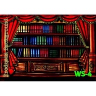 TERLARIS Background Wisuda Backdrop Rak Buku Layar Foto Photo