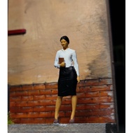 Figure 1 Women's Office64 Type 1 Diorama Diecast Miniature Hot Wheel Office Worker