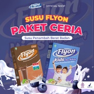 Flyon Milk Package 2 Boxes Contains Packages = 1 Box Flyon Chocolate + 1 Box Flyon Kids Blueberry - 