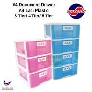 4 Tier A4 Drawer | Tier 4 & Tier 5 | A4 Paper Drawer | Stationery | Plastic Drawer | Document Drawer