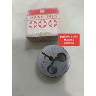 Round dies M3 x 0.5 left snai snaeeKiri M3 x 0.5 yamawaKiri