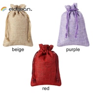 ELDGEAN Drawstring Pouch Sack Hessian Burlap Home Decor Candy Organizer