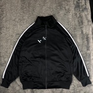 Sweater Tracktop Polos Casual Hitam / Jaket Tracktop Running Sporty Pria Wanita