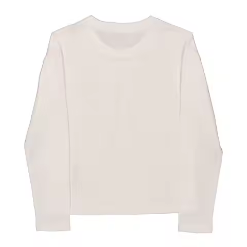 Moncler | Moncler Kids Natural Cotton Long-Sleeve Logo T-Shirt, Size 4Y