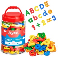 JoyCat 78 Keping Huruf Magnetik Nombor Abjad Magnet Peti Sejuk ABC 123 Set Mainan Plastik Berwarna-w