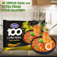 Mie Instan Gaga 100/ Mie Extra Pedas/ Mie Kuah Jalapeno