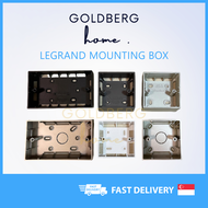 [SG seller] Legrand Galion and Malia compatible Mounting box Black White Dark Silver Rose Gold Champagne | Goldberg Home