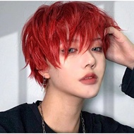 Short Bright Red Colour Cosplay Hair Wig