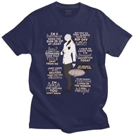 Zen Quotes Tshirt Men Cotton Mystic Messenger 707 Jumin MM BG Otome visual novel game T Shirt Short 