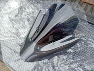 ชิวหน้า  ชิวแต่ง แผ่นบังลม YAMAHA M-Slaz(เอ็มสแลซ)(ทรง ER6N)สีสโมคเคฟล่าผลิตจากอะคริลิคแท้หนา 3 มิล