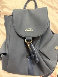 Emis 藍色迷你後背包