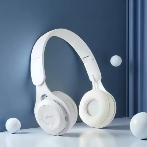 Macarone Wireless Bluetooth Headphones With Microphone Sound Insulation Gaming Earphone Hifi Bass Ea