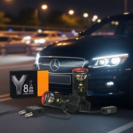 Y8 LED Headlamp Bulbs, 1 Pair H4 for Car  Mentol Lampu Kepala LED Y8 1 Pasang H4 untuk Kereta