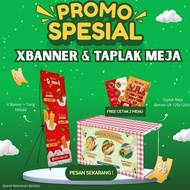 XBANNER PRINTING Business Package, TABLE CLOTH BANNER, FREE MENU PRINTING, banner printing, custom b