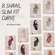 BAWAL SHAWL SLIMFIT SAHARA CURVE/ SHAWL CURVE / SHAWL BAWAL CURVE MATERIAL HEAVY CHIFFON FLOWY