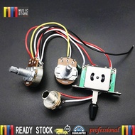 Electric guitar circuit assembly 3-way 5-way toggle switch guitar circuit A500k B500K potentiometer