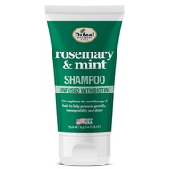 Difeel Rosemary and Mint Hair Shampoo with Biotin - Travel Size 2.5 Ounce. - Made with Natural Rosem
