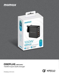 MOMAX - ONE PLUG GaN 100W 四輸出快速充電器 黑色- UM23