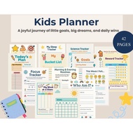 Kids Planner, The happy planner for kids, Daily schedule, Goals, Activities