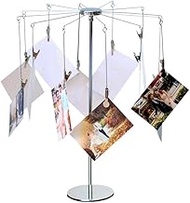 Mollytek Desktop Photo Holder with Clips Postcard Gift Card Picture Display Stand Decor Photo Tree S