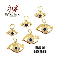WING SING LOCKET DEVIL EYE 916/LOKET MATA 916