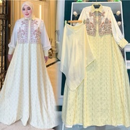 GAMIS SHELLASAUKIA GAMIS DRESS KATUN SET HIJAB ORI BY SHELLASAUKIA