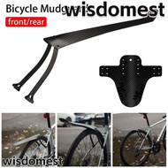WISDOMEST 1Pcs Bicycle Fenders, MTB Folding Cycling Accessories Bike Mudguard, Portable Rear Front Black Foldable Mud Guard BMX DH and Gravel