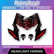 Honda CRF 150L Headlight Decals Expendable Design