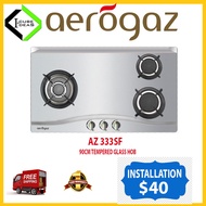 Aerogaz AZ-333SF 90cm Stainless Steel 3 Burner Gas Cooker Hob | Express Free Home Delivery
