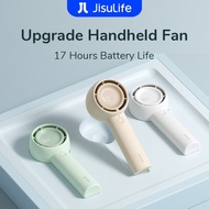 JISULIFE Mini Fan Portable Handheld Leafless Pocket Fan 4500mAh Battery Desk Fan Strong Wind